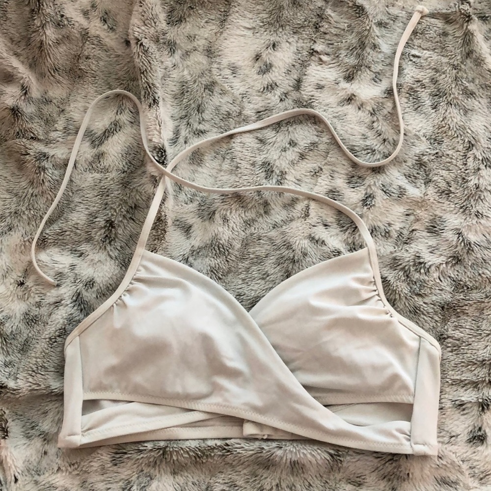 White Pink Victoria Secret Bikini Top
